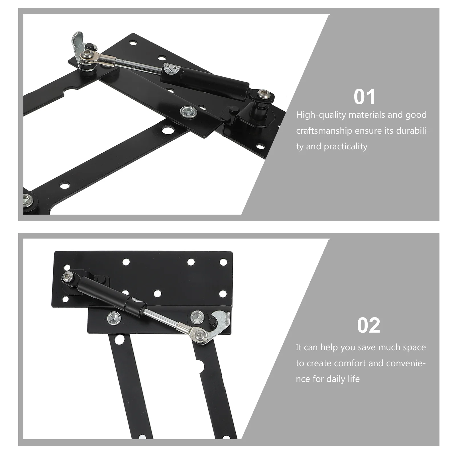 

1 Pair Lift Up Stand Folding Support Table Lifting Frame Adjustable Desk Mechanism For Coffee Tea Sofa Tables Space Saving Easy