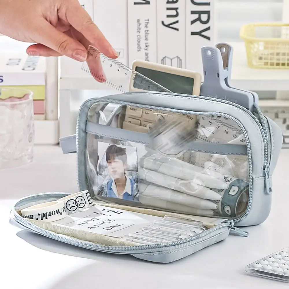 High Quality Multi-layer Pen Bag Portable Large Capacity Pencil Case Multifunctional Pencil Box School Office