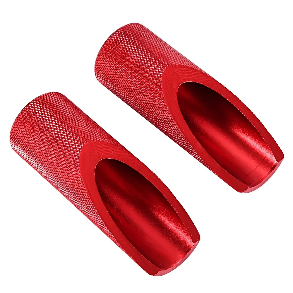 2pcs Motorcycle Aluminum Alloy Foot Pegs Footboard Accessories Fit for Honda(Red)