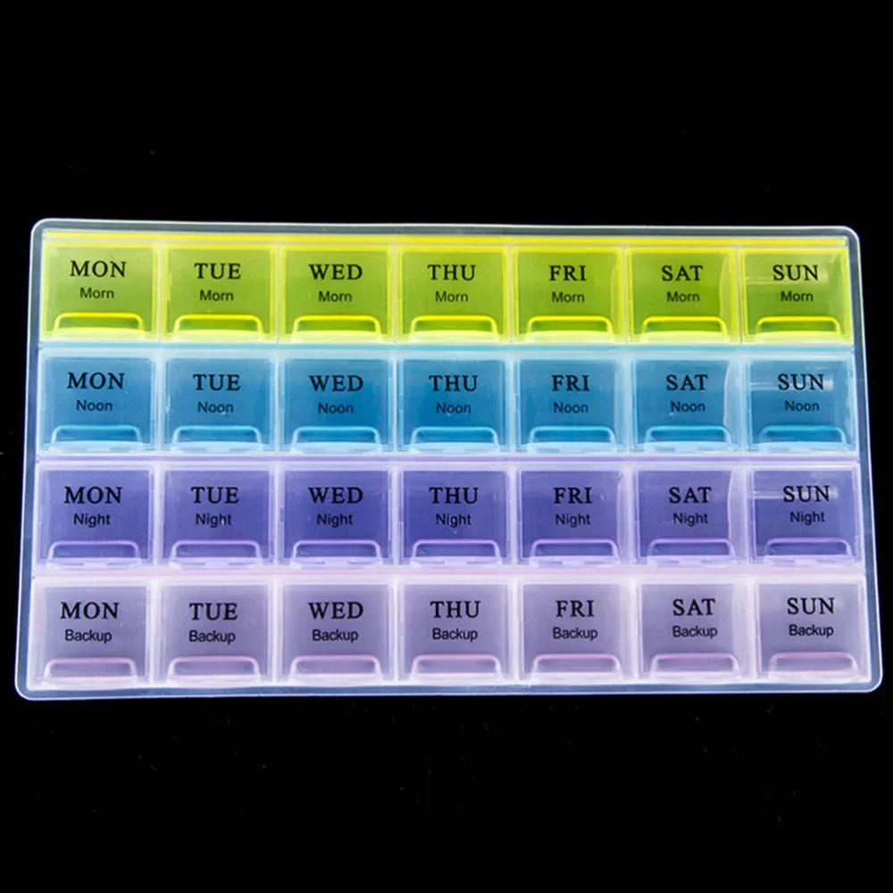 14/21/28 Slots 7 Days Weekly Portable Multifunction Pill Medicine Box Holder Storage Organizer Container Medical Kit