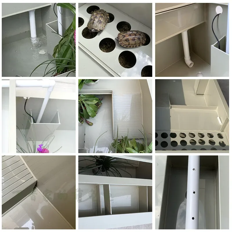 Turtle tank ecological breeding box household with filter water turtle egg turtle special breeding drying table with cover