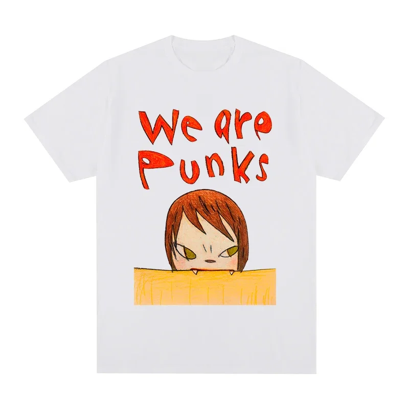 Футболка Yoshitomo Nara we are punks, хлопковая Мужская футболка, новая футболка, женские топы