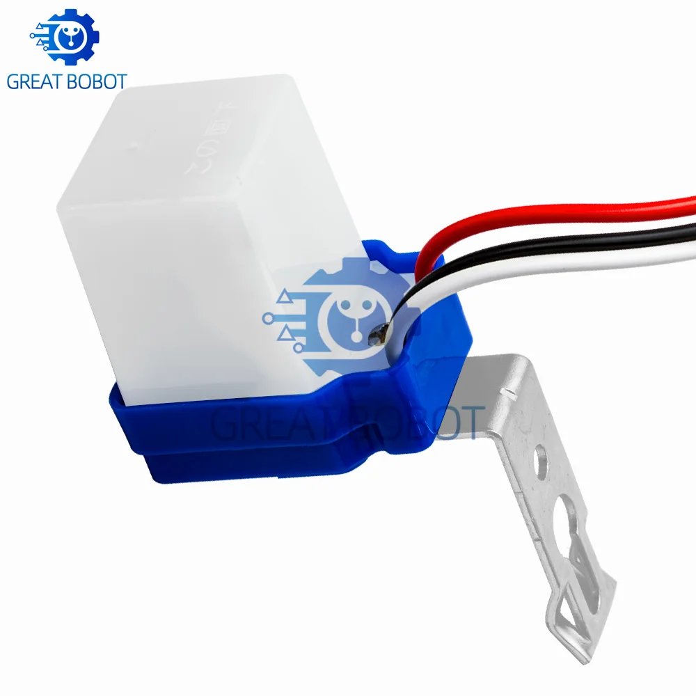 BS AS-10 Photocell Light Sensor Switch, 10A 220V AC DC Auto On Off Street Light Photoswitch Controller 50-60Hz