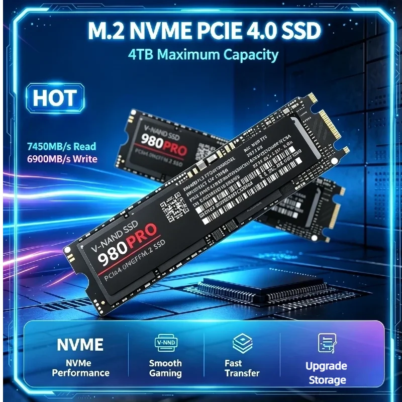 M.2 Nvme 4Tb Pcie 4.0 Ssd - Новый твердотельный накопитель M.2 NGFF PCIe