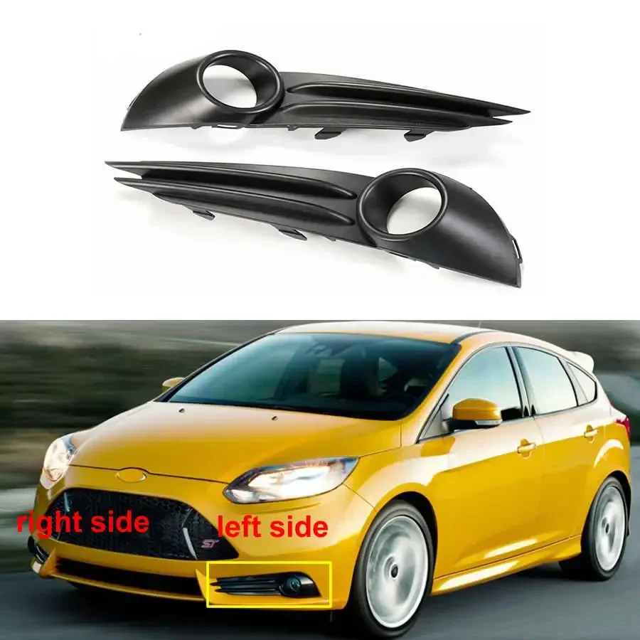 

For Ford Focus ST 2012 2013 2014 Car Accessories Front Bumper Fog Light Lamps Cover Grille Replacement Lamp Frame