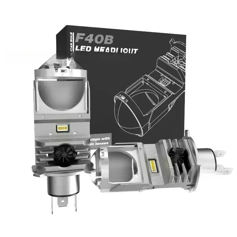 

Для 1 шт. H4 светодиодный проектор для мотоцикла 25 Вт 50000LM объектив с вентилятором охлаждения автомобиля Hi Lo Beam BulbHaojue