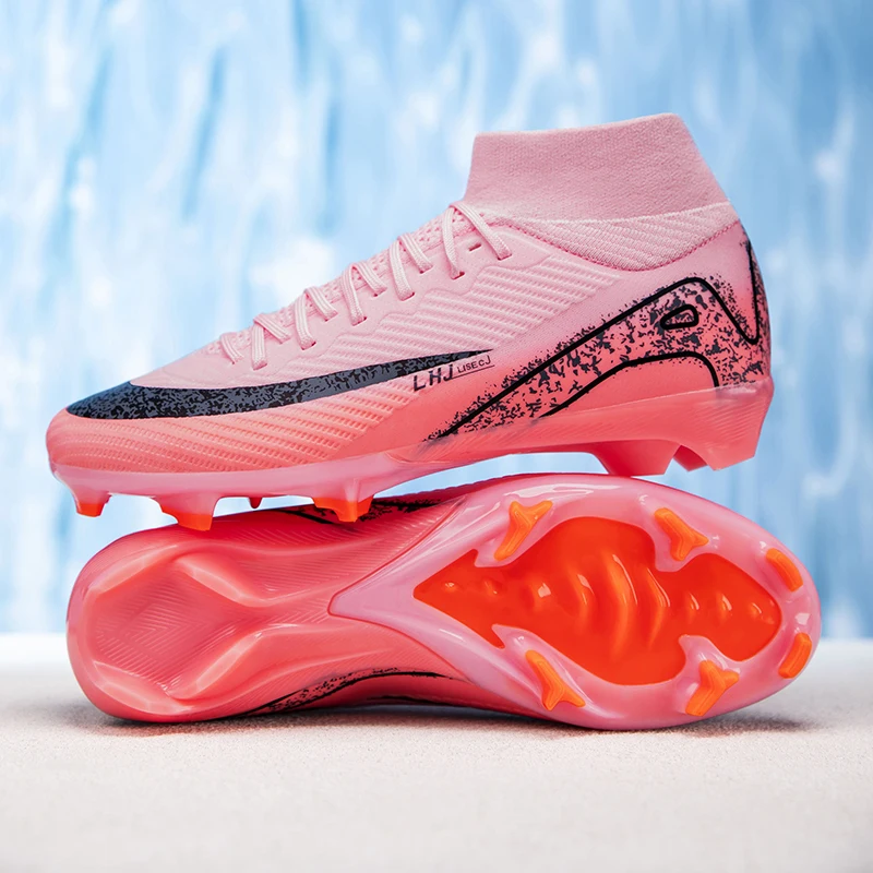 أحذية كرة القدم الرجالية الجديدة المرابط بالجملة التدريب FG أعلى جودة أحذية كرة القدم عدم الانزلاق أحذية رياضية انخفاض الشحن للجنسين الكبار