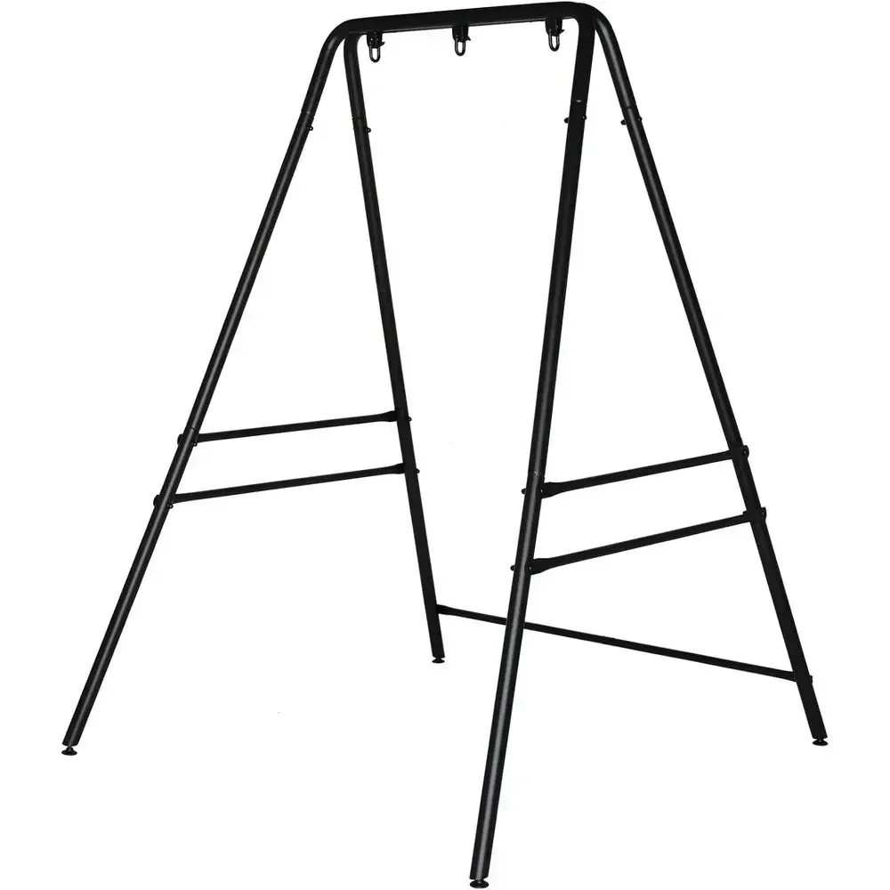 Sturdy 450lbs Capacity Outdoor Hammock Stand for Patio, Garden, and Backyard in Black