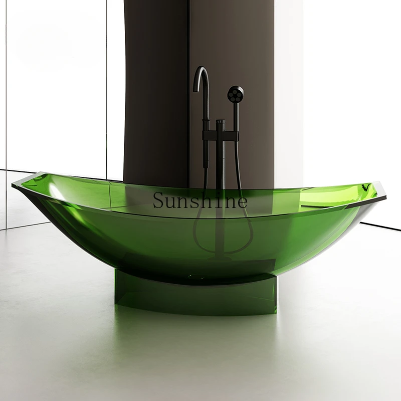 

Home Independent Hotel Suspended Transparent Resin Bathtub Boat Hammock Type