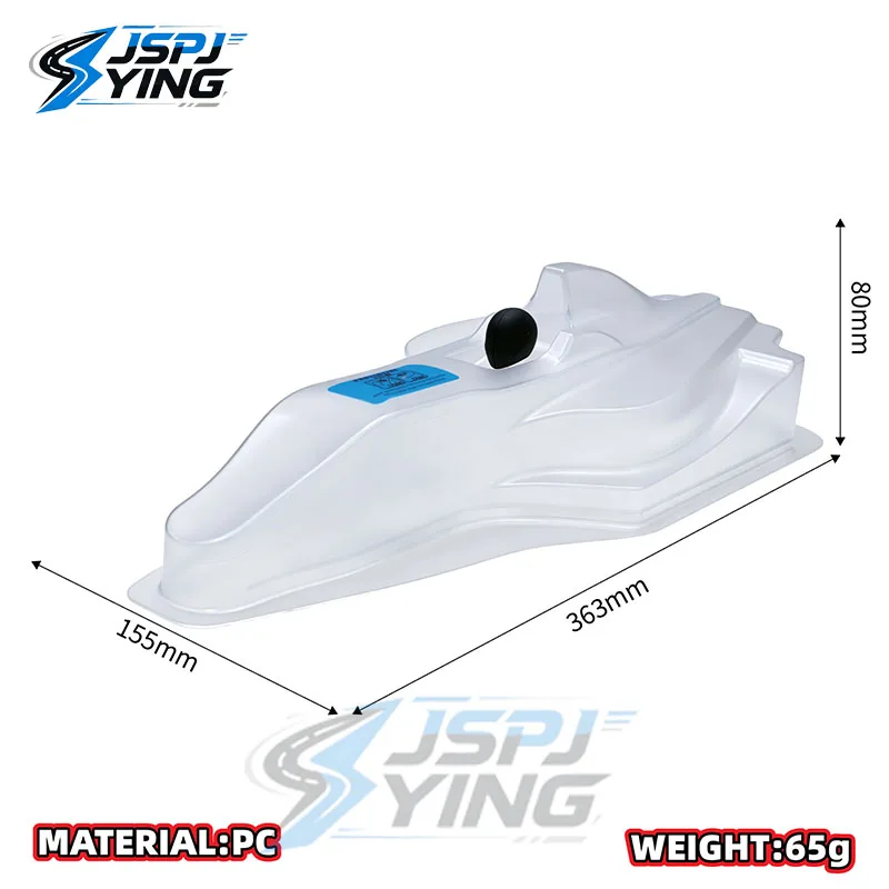 TC402 F22 Clear PC Body Shell, 0.6mm Thick 1/10 Formula F1 RC Unpainted Lexan Body for Tamiya F1 Carbon Fiber Chassis RC Model