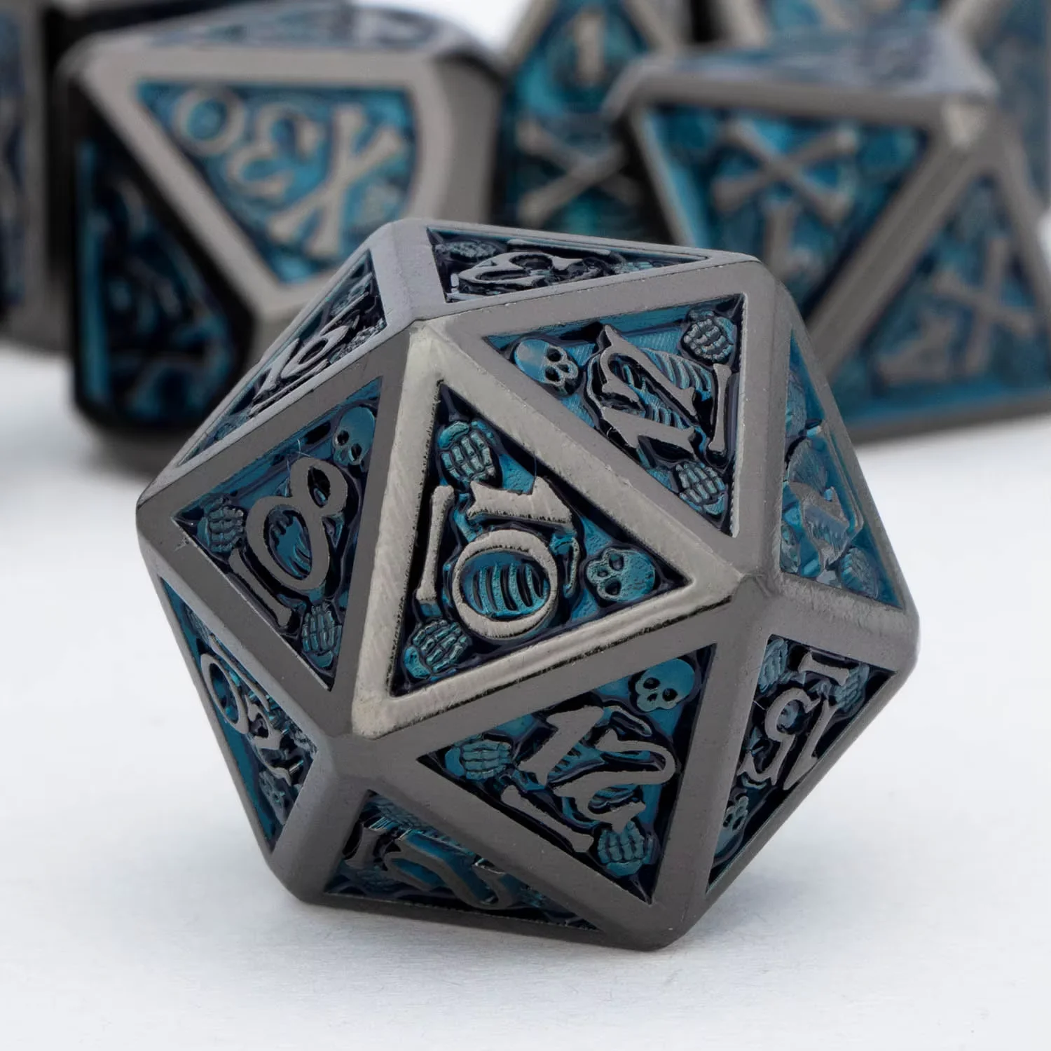 D20 Skull Metal Dnd…