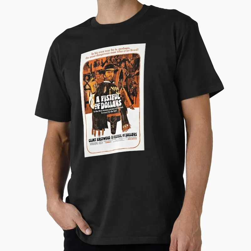 Clints A Fist Fool Graphic T-shirt Clint Eastwood Sergio Leone Spaghetti Western Vintage Cowboy Bounty Hunter Print Gift Tee
