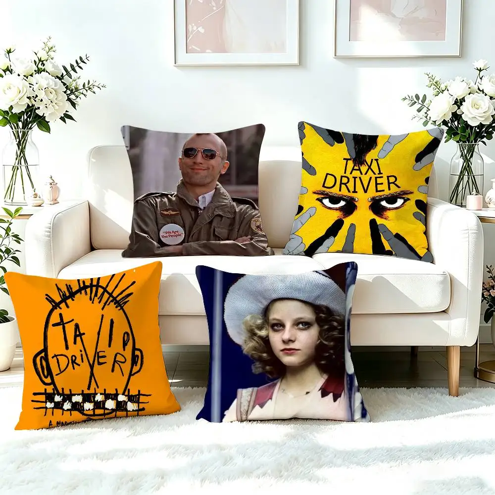 We Are The-e People Taxi Driver  Pillow Case Square Double-Sided Sofa Cushion Cover Bedroom Bedside Pillow