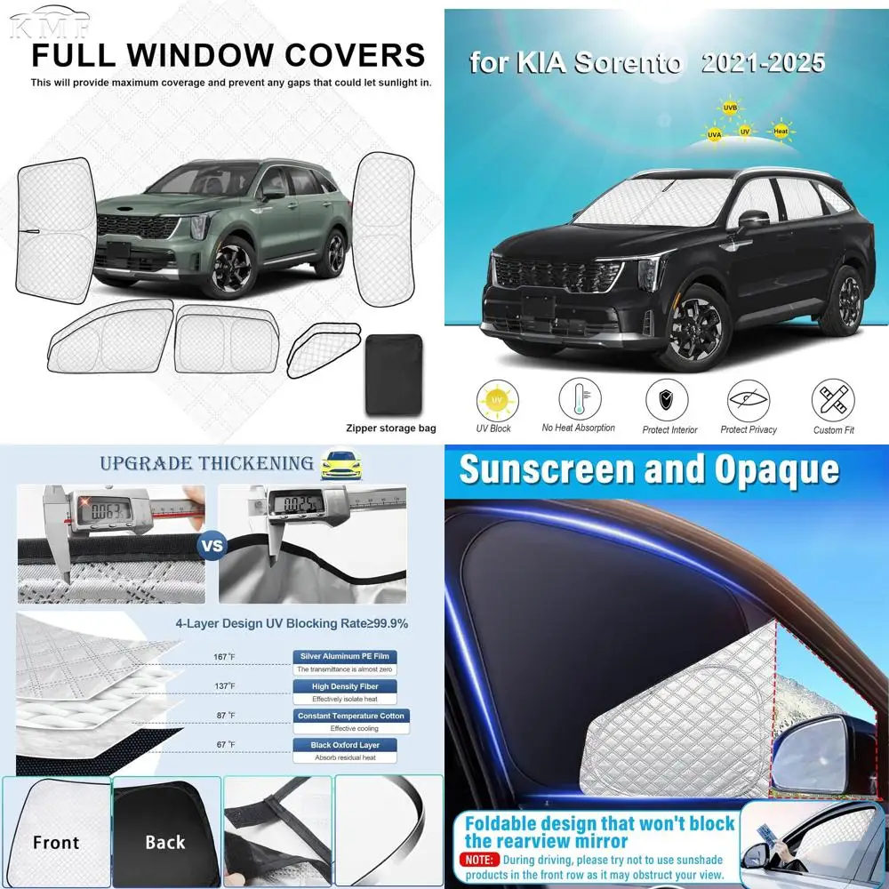 

Universal Car Window Covers Sunshades for 2021-2025 Models, UV Protection and Privacy Blackout for Outdoor Camping