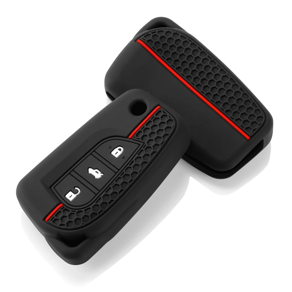 2 3 buttons Key Case Cap for Toyota Yaris Rav 4 2016 2017 2018 Folding Cover for PEUGEOT 108 for Citroen C1 2019 Car Accessories