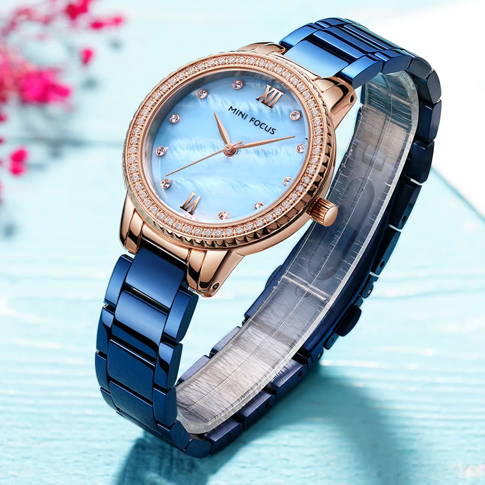 Fashion New Casual Business Ladies Watch Luxury Diamond Steel Belt Waterproof Quartz Watch Luxury Automatic watches for women