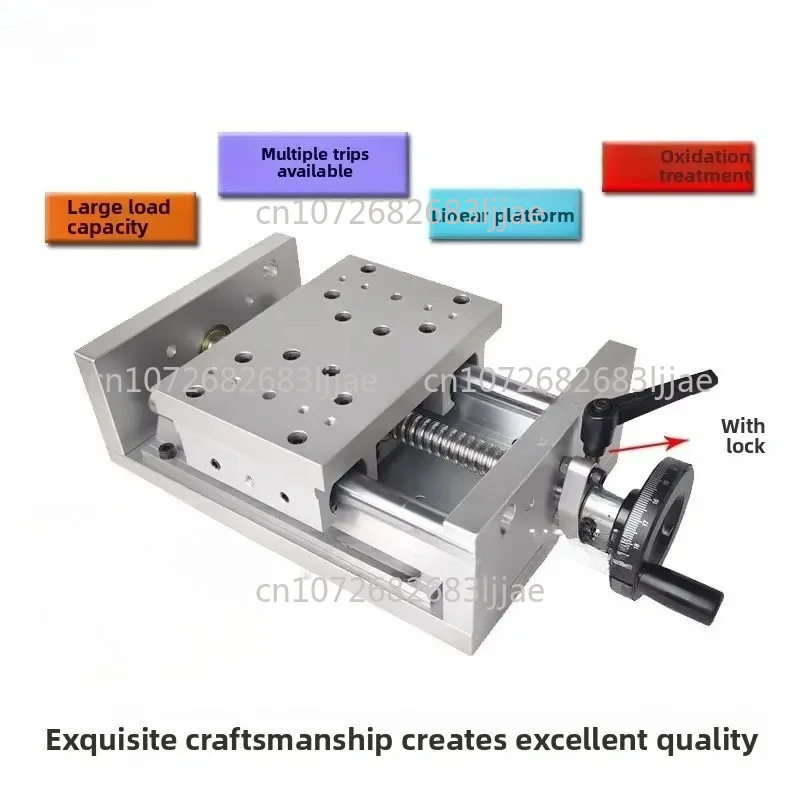 Ball screw slide table, hand crank table, translation , lifting , three-axis slide, and displacement  with lock