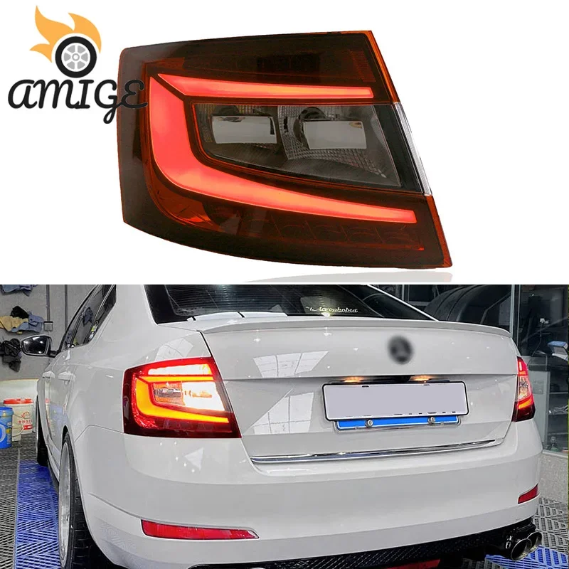 

Car LED Taillight Tail Lights For Skoda Octavia 2015 2016 2017 Rear Fog Lamp Brake Light Reverse Turn Signal