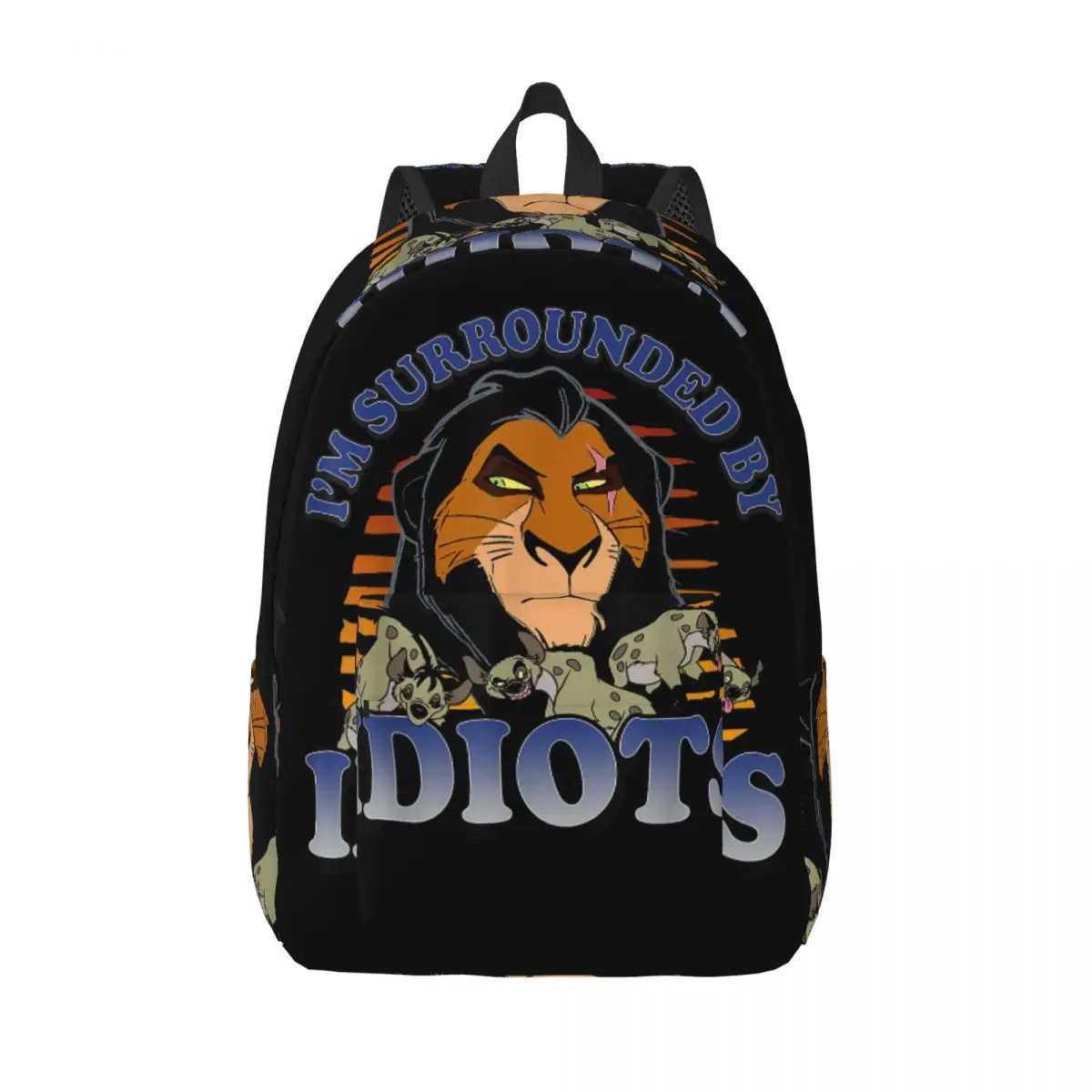 

The Lion King Fashion Backpack Sports Student Business Scar Surrounded By Idiots Daypack for Men Women College Canvas Bags