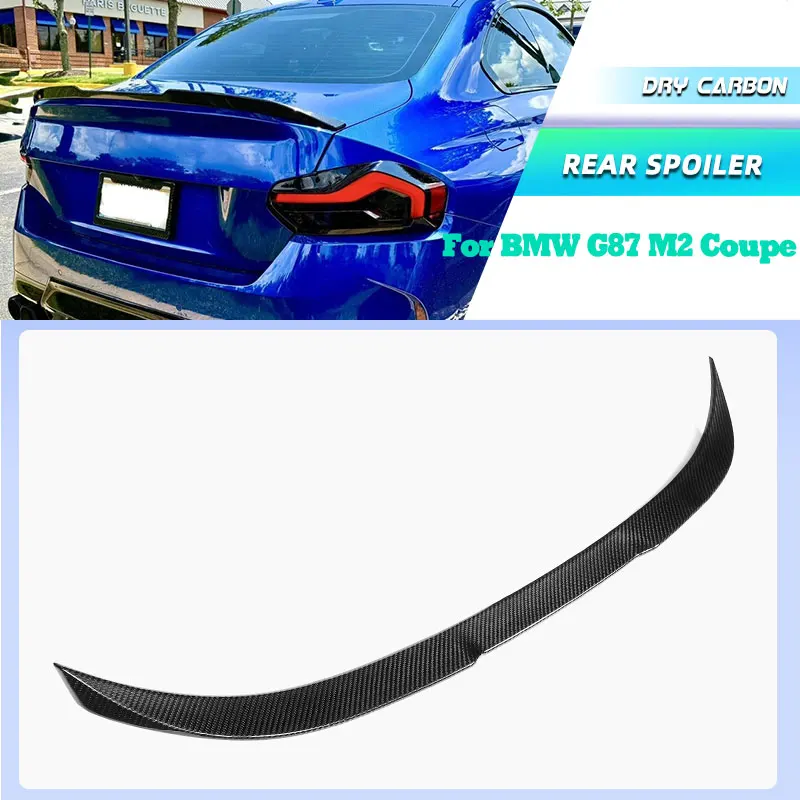 

Prepreg Dry Carbon Car Rear Trunk Spoiler Wings for BMW G87 M2 Coupe 2022-2024 Auto Racing Rear Spoiler Boot Wing Lip Body Kit