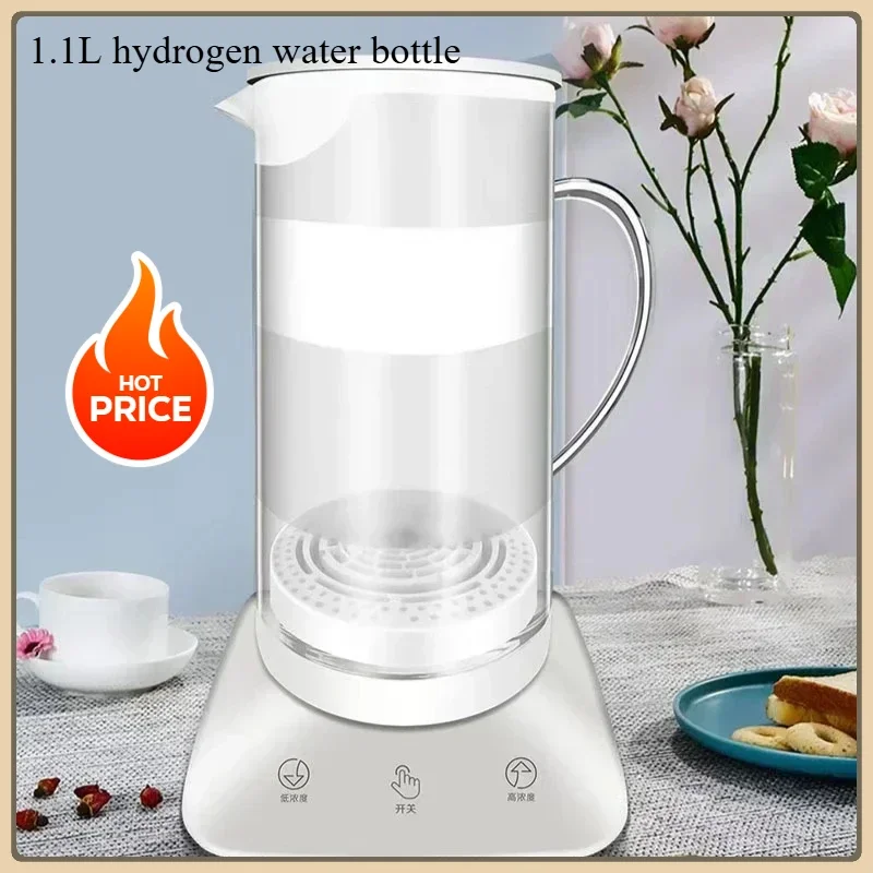 1.1L Hydrogen Rich Water Bottle Large Capacity Electrolysis Hydrogen Generator Keeping Pot Health Care Pot  water purifier