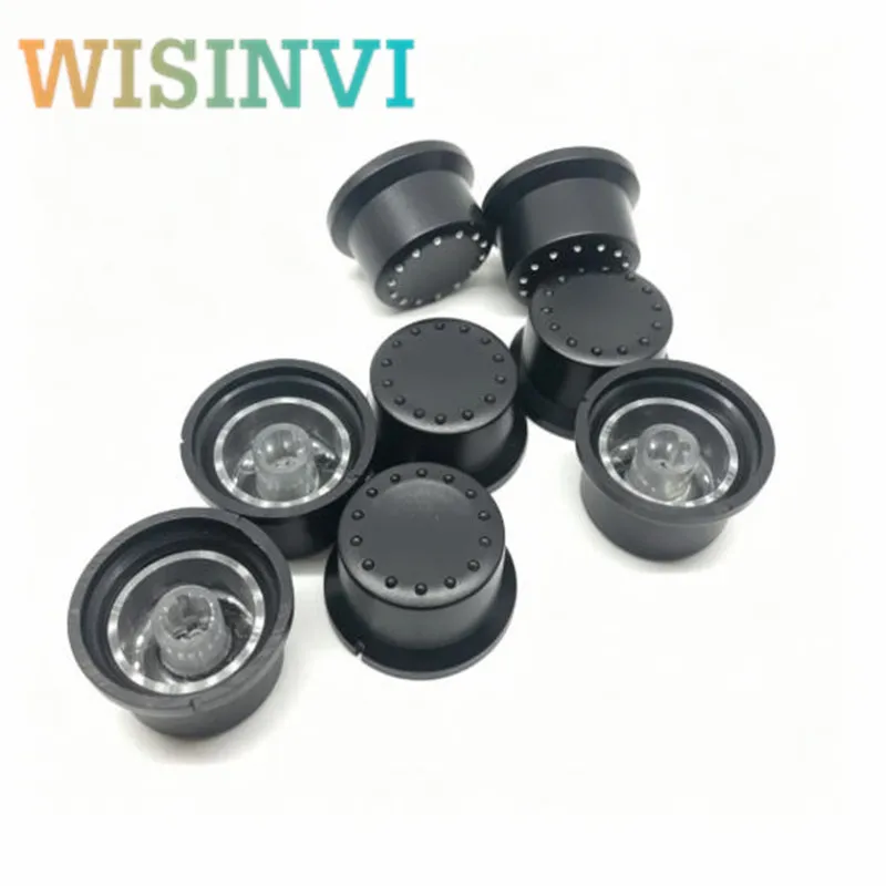 5pcs 25x15mm Dot Luminous Rotary Knob D Shaft Half Shaft Potentiometer Knob Light Guide Cap For Amplifier Audio Volume