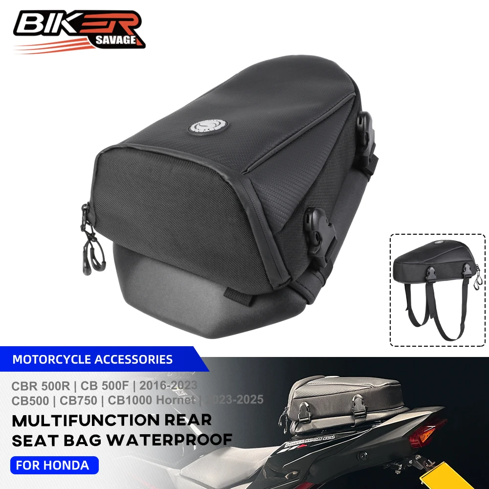 

CB750 CB1000 New Motorcycle Tail Bag For Honda CBR 500R CB 500F Hornet 500 750 SP Waterproof Tail Bags Back Seat Bags Handbag