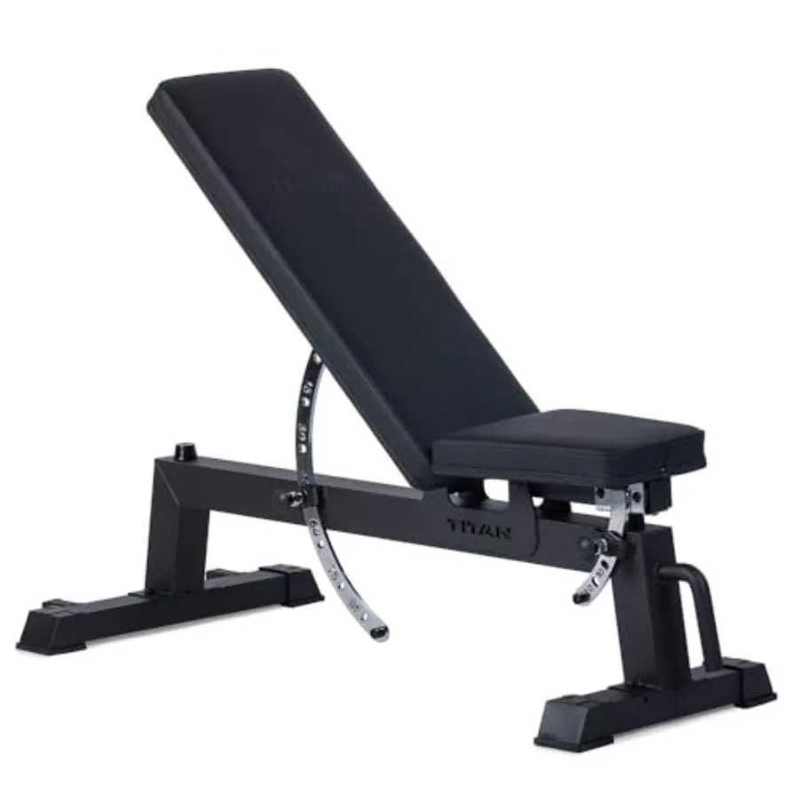 

Home Gym Weightlifting Bench: Steel Construction Black Finish 650 LB Ccity Adjustable for Flat Incline Upright Positions