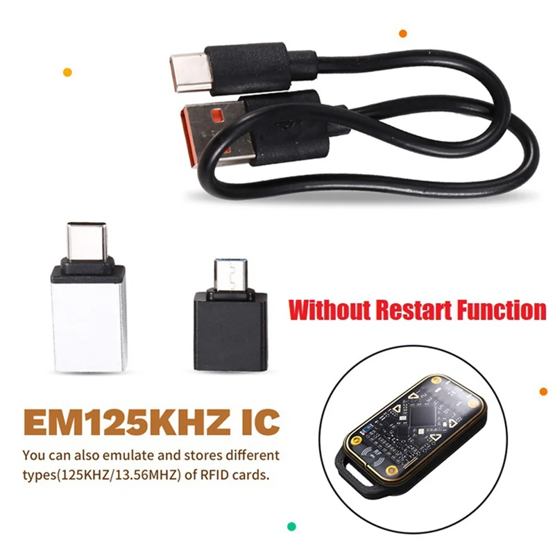 A92Z Chameleon Ultra Smart Chip RFID Reader ID IC 125Khz 13.56Mhz Decode Card Emulator NFC Duplicator Smart Card