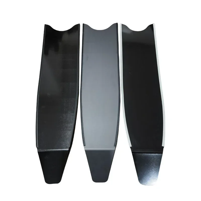 

Freediving Long Fins Fiberglass Blade ICE Translucent with Water Strip Diving Flippers Swimming Fins