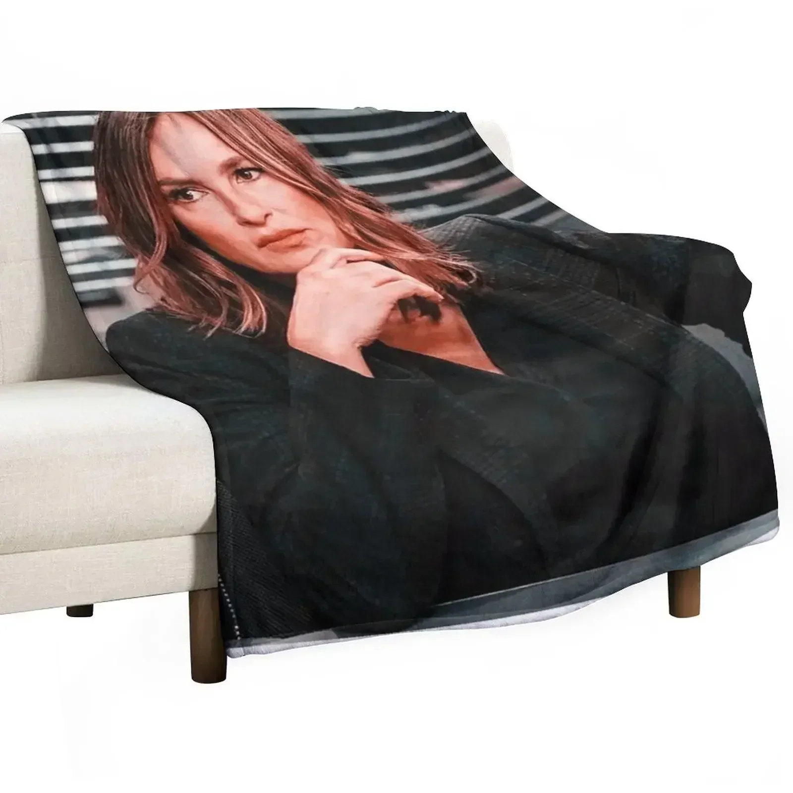 Captain Olivia Benson Throw Blanket Large Soft Plush Plaid Luxury Blankets