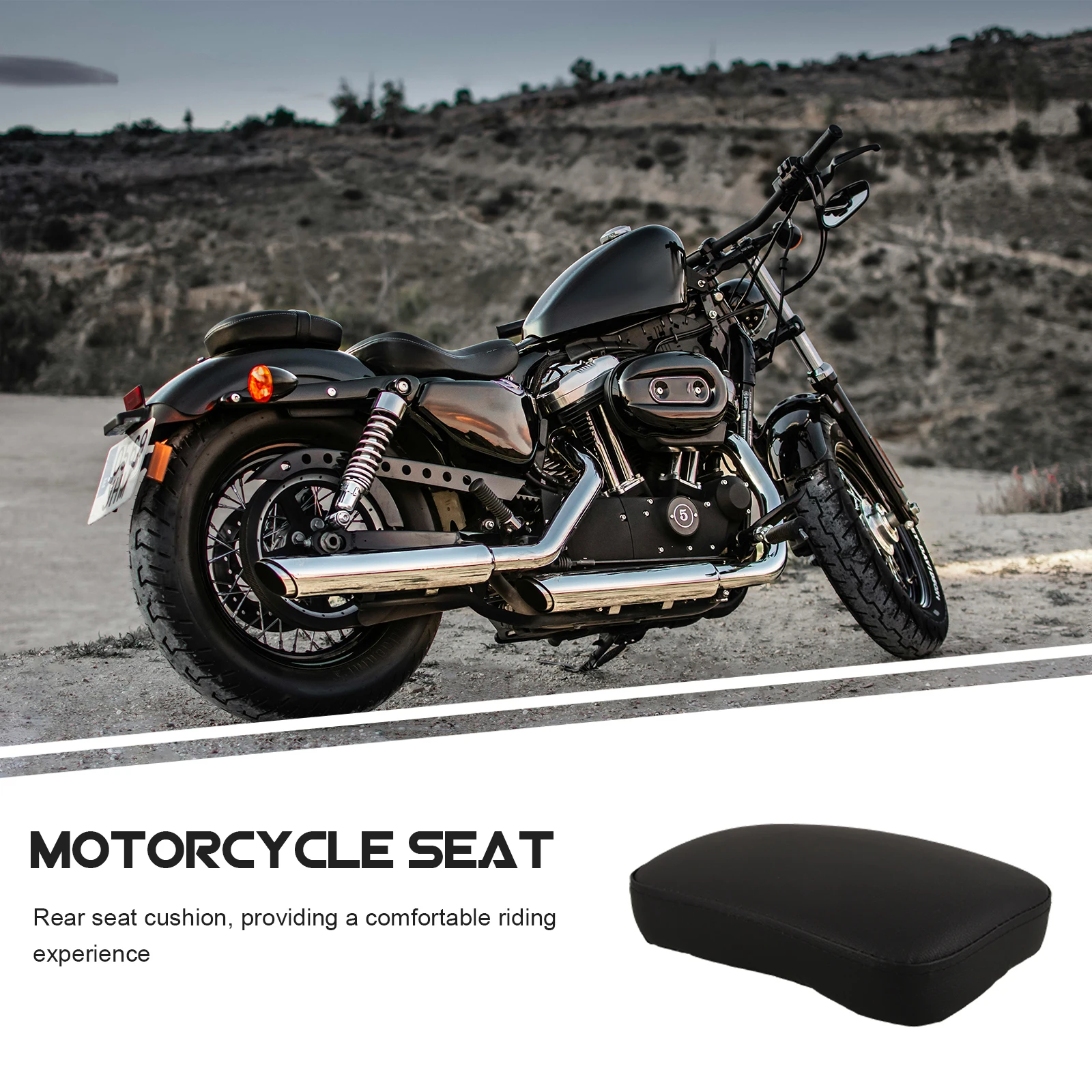 

Motorcycle Seat Cushion 8 Suction Cups Replacement Modification Vintage XL883 1200 X48 72 Comfortable Riding Long Lasting