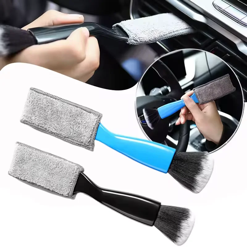 Multifunction Car Cleaning Brush Set – Air Vent & Dashboard Dust Removal Tool for Interior Detailing