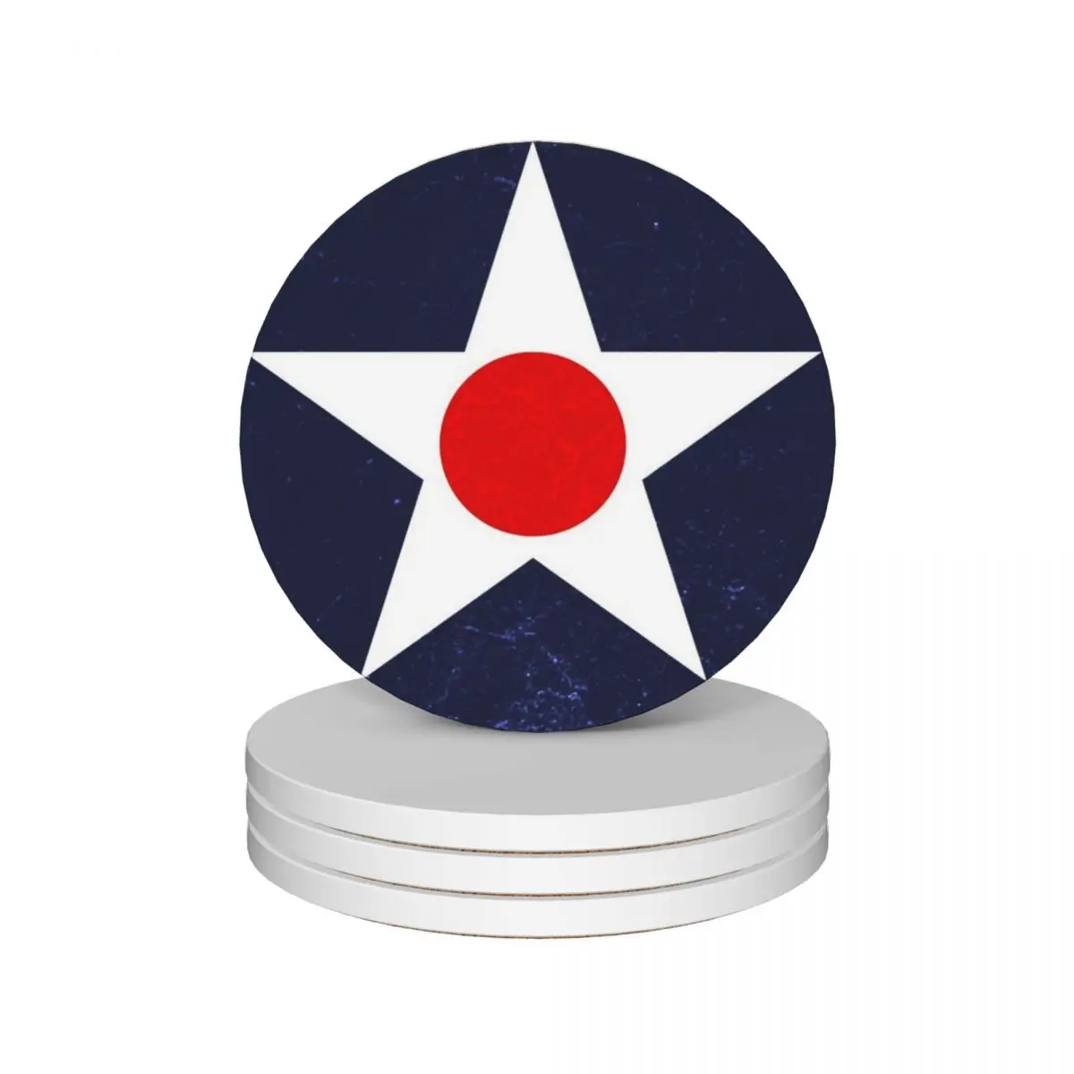 

US Air Force Roundel WWII Ceramic Coasters (Set of 4) personalize anti slip Coasters