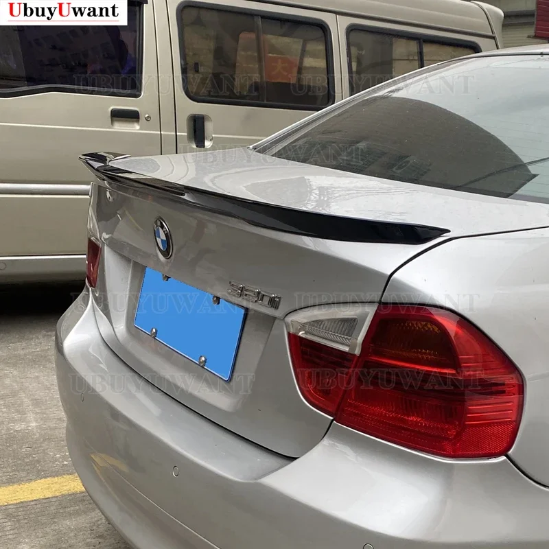 Use For BMW 3 Series E90 Spoiler 2005--2011 Spoiler M4 Style High Quality ABS Plastic Rear Trunk Wing Car Body Kit Accessories