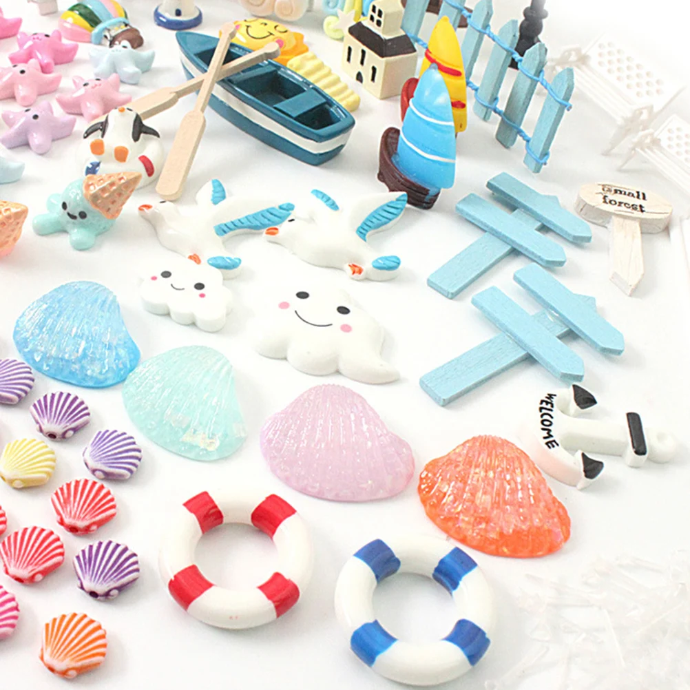 

105 Pcs Miniature Garden naments Kit Resin Fairy Accessories Home Decor Craft Miniatures Waterproof Plant Decoration