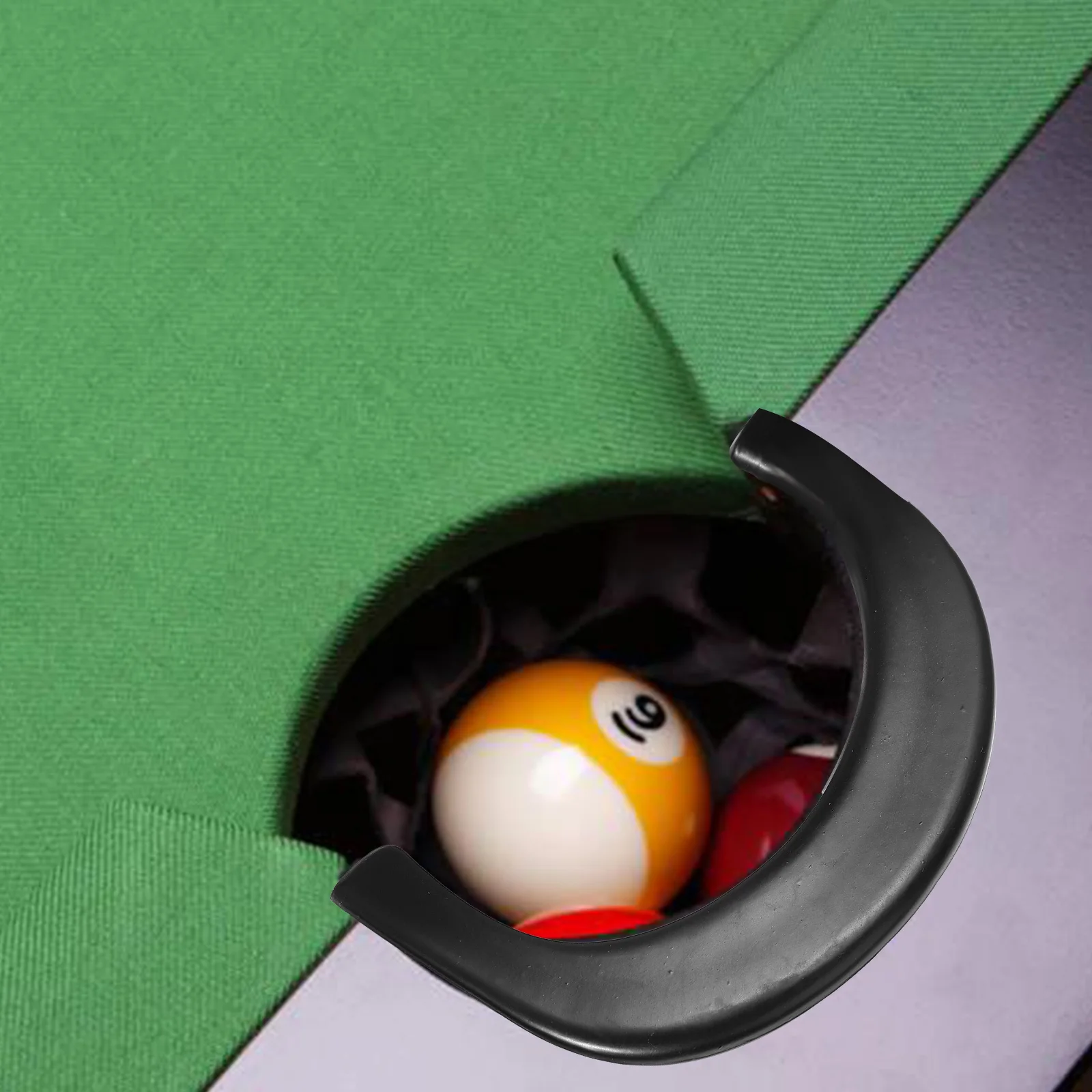

6pcs Billiard Bag Mouth Protective Glue Durable Pool Table Liner Professional Snooker Supplies Hole Liners For Daily Use