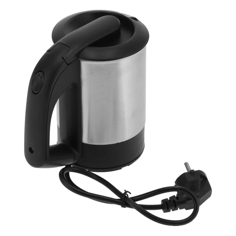 Mini Stainless Steel Electric Kettle, Automatic Power Off, Portable Travel Water Boiler Pot, 0.5L