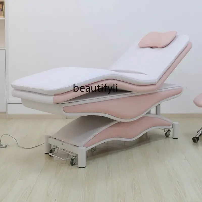 ss newElectric Beauty Bed Multifunctional Adjustable Massage Massage Couch Physiotherapy Tattoo Couch Micro-Finishing Tattoo Bed