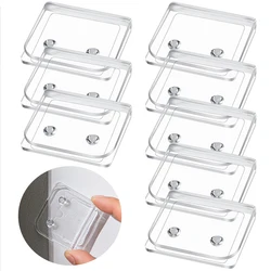 Transparent Curtain Clips Holder Self Adhesive Plastic Windproof Fixer Edge Clip Indoor Showers Anti Splash Bathroom Accessories