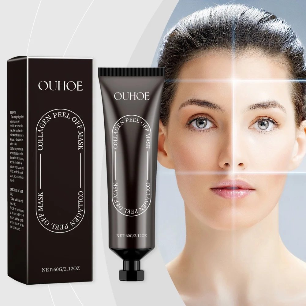 

Collagen tear facial mask to exfoliate, clean pores, control oil, moisturize, replenish water, peel off facial mask