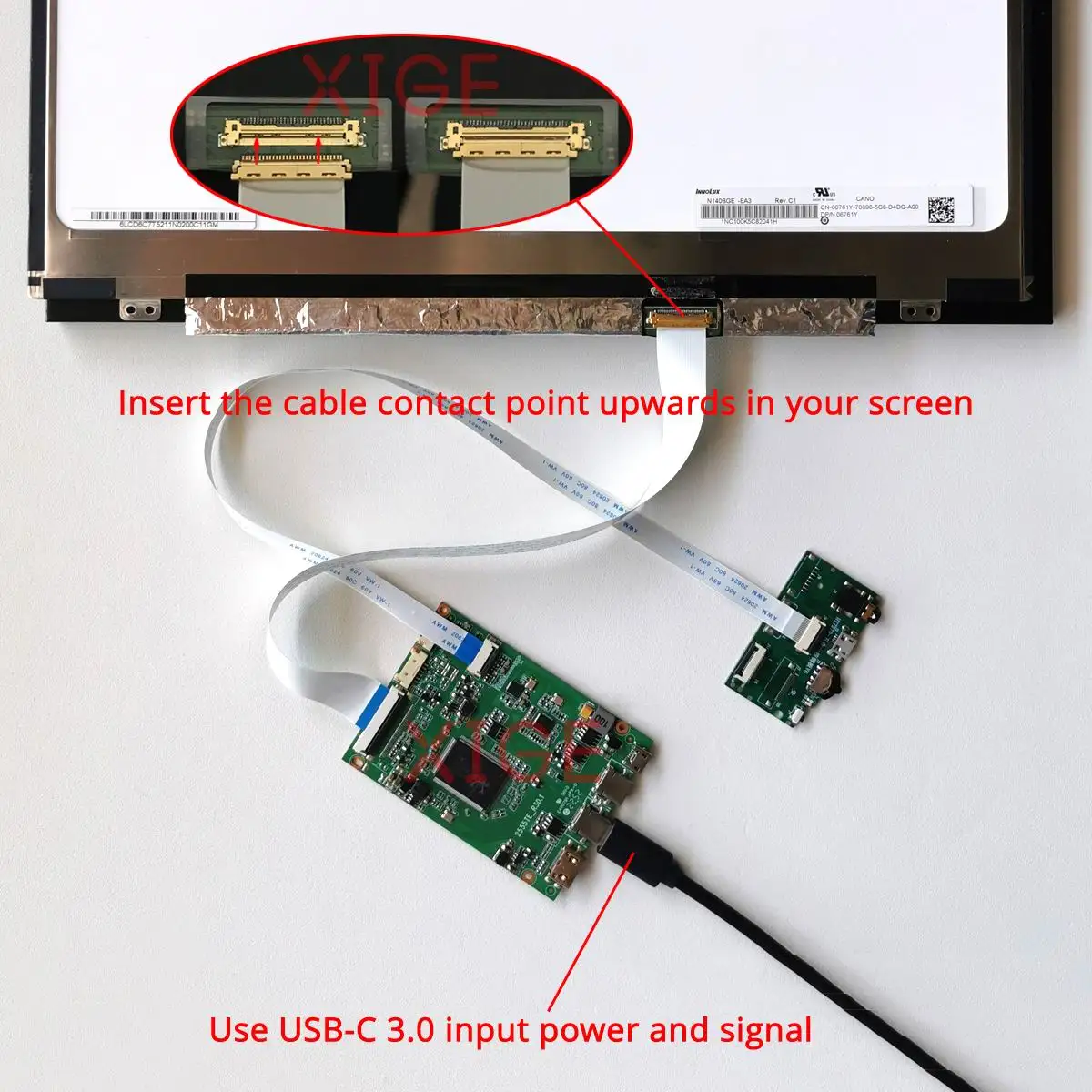 ل LP156WHB تحكم لوحة للقيادة + حافظة معدنية لتقوم بها بنفسك المحمولة تجديد عدة Mini-HDMI 15.6 "2 TYPE-C EDP 30 Pin مايكرو USB 1366*768