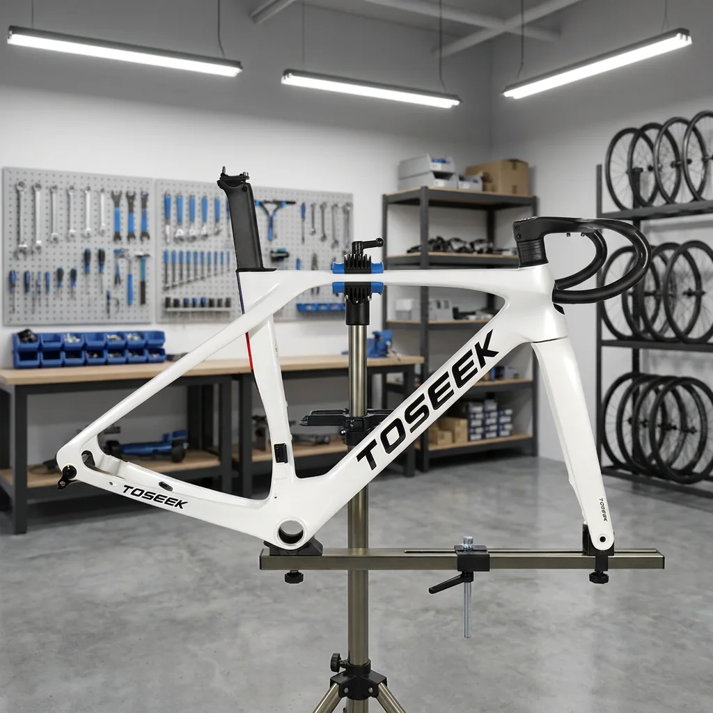 

Carbon Road Bike Frame 700c T47 Thru Axle Disc Brake Internal Cable Routing Lightweight Aero Racing Road Bicycle Frameset