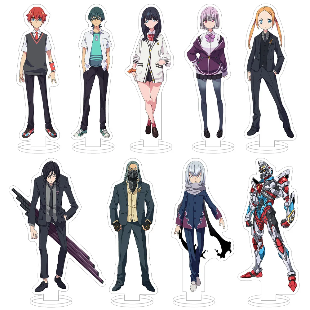 Gridman Mujina Yume Minami Rikka Takarada Yuta Hibiki Gauma GRIDMAN AKANE SHINJO MAX figura de Anime soporte acrílico adorno de escritorio