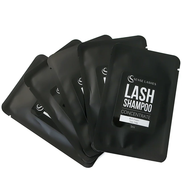 Sense Lashes 5-częściowy szampon do rzęs Koncentrat umożliwiający tworzenie własnej mieszanki płynu do demontażu rzęs i detalicznego przedłużania rzęs