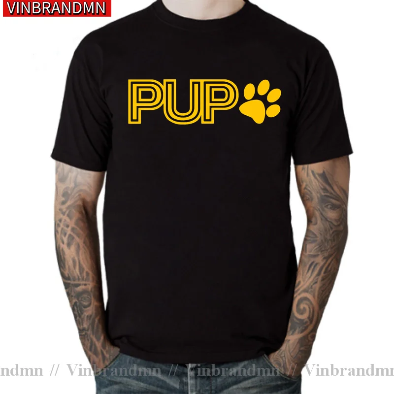 Wholesale Pup Play Puppy Play Mens Ringer T-Shirt for Dog Lovers Gift T Shirt Streetwear Tops Vintage Korean Style Male Clothing