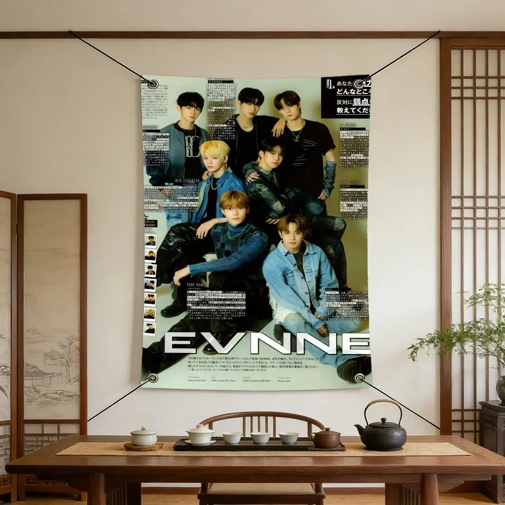 Music E-EVNNE Flags Warm Home Flag 4 Grommets Wrinkle Free Indoor Outdoor