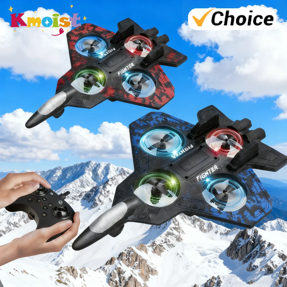 Rc Flugzeug Fliegen Spielzeug Mit Licht Jet Segelflugzeug EPP Stunt 2,4G Fernbedienung Schaum Kampfflugzeug Spielzeug für Jungen kinder Geburtstag Geschenke