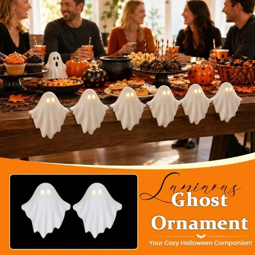 LED Spookys Ghosts Home Decor Battery-powered For Easy Wireless Placement. Mantle-Fireplace Decor