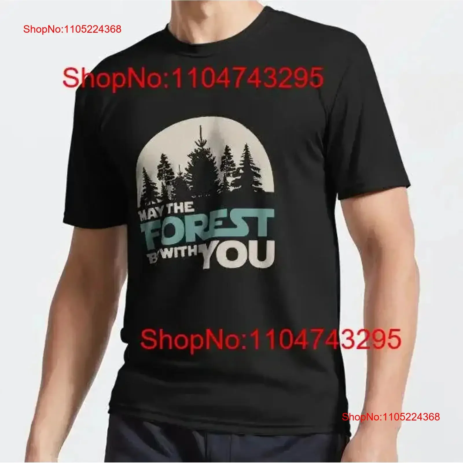 MOST POPULAR May The Forest Be With You Funny Best Design Idea T Shirt vintage Washed fashion Versatile Stretched vintage